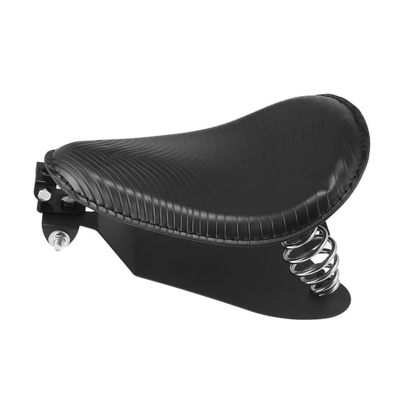 1 Set 3 Inch Motorcycle Rivet Solo Seat with Spring Base Mounting for Harley Davidson Sportster XLH883 1986-2003 Black