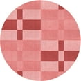 thumbnail image 1 of Ahgly Company Machine Washable Indoor Round Transitional Pastel Pink Area Rugs, 6' Round, 1 of 7