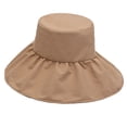 thumbnail image 1 of Sombrero de pescador de moda para verano, playa, ala ancha, sombrero de viaje plegable, 1 of 5