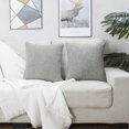 thumbnail image 2 of Fundas de almohada HPUK de lino, 45 x 45 cm, 2 unidades, para sala de estar, color gris, 2 of 9
