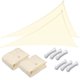 thumbnail image 1 of Yescom 2 Pack 22Ft Triangle Sun Shade Sail UV Block Commercial Carpark Pool Camping Playground Outdoor Off White, 1 of 10
