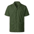 thumbnail image 1 of BOBOGOJP Chemise Homme Ajustée Manches Longues en Lin Coton, AG TG, 1 of 4