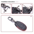 thumbnail image 6 of JWQI 1PC Key Fob Cover Case, Premium PU Leather Keyless Entry Remote, Full Protection Key Fob Shell Case Compatible For Suzuki Vitara Swift Ignis Kizashi SX4 Baleno Ertiga 2016 2017 2018 2019, 6 of 7