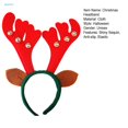 thumbnail image 4 of Holiday Anti-slip Headband Retro Christmas Antler Festive Hair Accessory for New Year Party Sequin and Feather Decor Elastic, 4 of 4