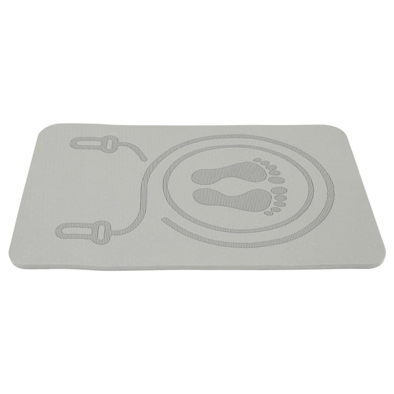 Nicehomfit Tpe Non-Slip Jump Rope Mat in Grey for Home Fitness and Yoga