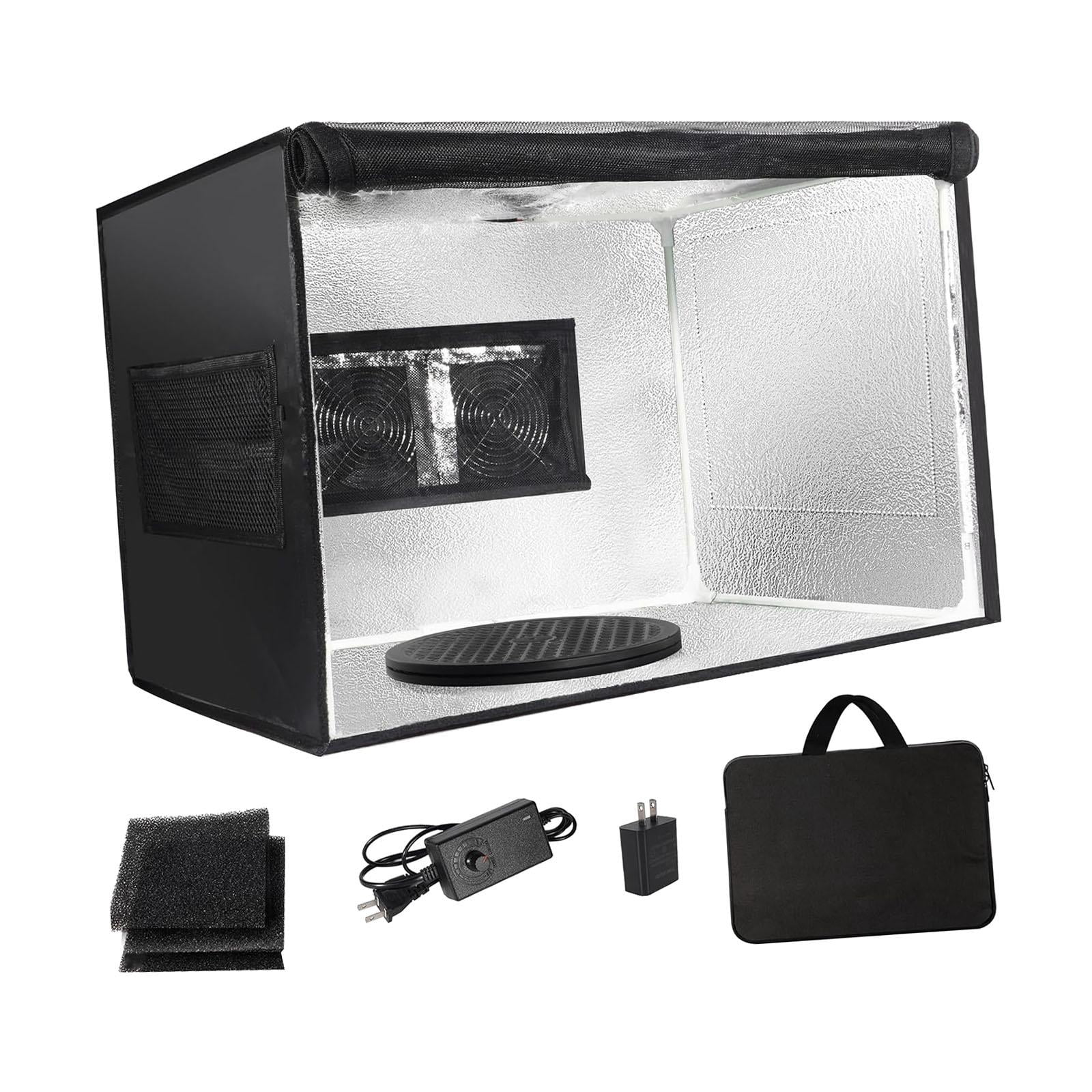 GUOOL Airbrush Spray Booth Portable US Plug Water Resistant Accessories Windproof Airbrush Paint Booth Paint Tent for Garage Crafts