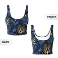 thumbnail image 5 of Picia Mystical Underwater Coral Scene Sports Bra for Women,Padded Strappy Sports Bras Medium Support Yoga Bra with Removable Cups,Running Yoga Bra-Medium, 5 of 9