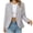 Gray, variant on Womens Casual Blazers Long Sleeve Lapel Button Slim Work Office Blazer Jacket