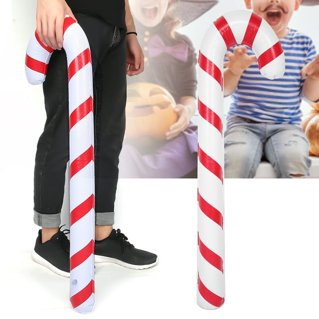 Muleta inflable, bastón inflable de PVC para Halloween, muleta inflable, mejora tu experiencia