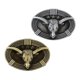 thumbnail image 5 of Paquete de 2 Hebillas de Cinturón de Cabeza de Buey para Hombre, Hebilla de Vaquero de Metal con Estrellas Macarena Hebilla de cinturón con cabeza de buey, 5 of 8