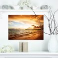 thumbnail image 1 of Amazing Sunrise at Atlantic Ocean - Modern Seashore Canvas Art, 1 of 3