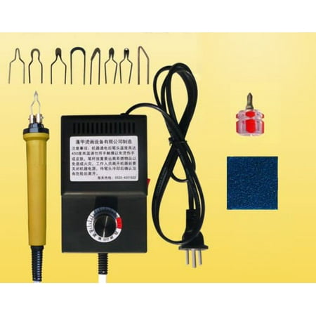 Deluxe Wood Burning Kit TOPCHANCES Gourd Wood Burning Tool Art Craft Pyrography Tool Kit 110V 25W Multifunction Heating Pyrography Machine ()