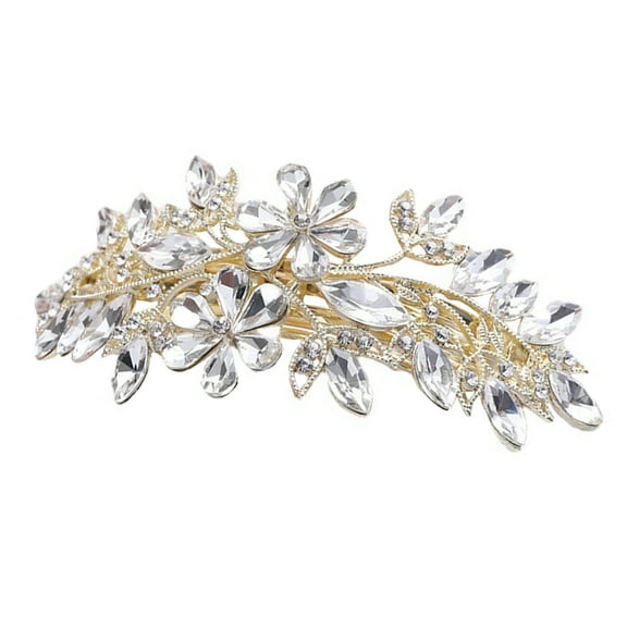 LOLIPPYY Women Hair Barrettes Crystal Hairpin for Daily Use Elegant Design 1Pcs