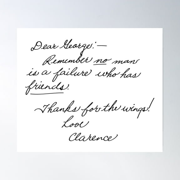 Bloom Theory It'S A Wonderful Life - Clarence Poster Wall Art, Modern Wall Decor, 8x12 UNFRAMED