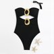 thumbnail image 5 of Trajes de baño de una pieza para mujer Trajes de surf de manga larga para mujer Trajes de buceo cortos con almohadillas para el pecho y sin soportes de acero Trajes de baño conservadores Traje de baño, 5 of 5