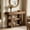 Dark Brown, variant on Fnova 41.34" Farmhouse Console Table, Narrow 2-Tier Wood Entryway Table with Storage Shelf, Sofa Table for Living Room, Hallway, Behind Couch, Dark Brown