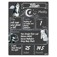 thumbnail image 2 of Cohas Arctic Theme Baby Milestone Chalkboard, 12 by 16 inches, White Marker, 2 of 6