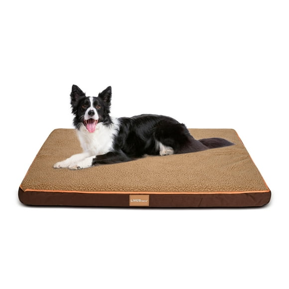 Orthopedic Dog Bed for Large Dogs with Removable Covers and Waterproof Lining ,Soft Plush Pet Bed 35 x 32 inch