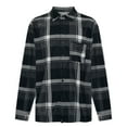 thumbnail image 2 of cllios Mens Plaid Flannel Shirt Long Sleeve, Big and Tall Checkered Jacket Open Front Button Down Shirts Long Sleeve Lapel Work Shirts for Men, 2 of 8