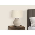 thumbnail image 3 of Lighting, 25"H, Table Lamp, Cream Concrete, Beige Shade, Contemporary, 3 of 7