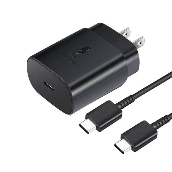 25W Charger USB Type C Power Adapter Wall Charger Block Charging Cable for Samsung S21S20