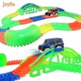 thumbnail image 3 of Glowing Race Track Bend Flex Flash In The Dark Assembly Car Toy 80/164/266pcs Glow Racing Track Set Children Educational Toys [, 3 of 3