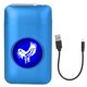 thumbnail image 1 of Estuche para cigarrillos recargable por USB con encendedor resistente al viento con capacidad para 19 cigarrillos de 84 mm a 100 mm, color Blue Eagle, 1 of 14