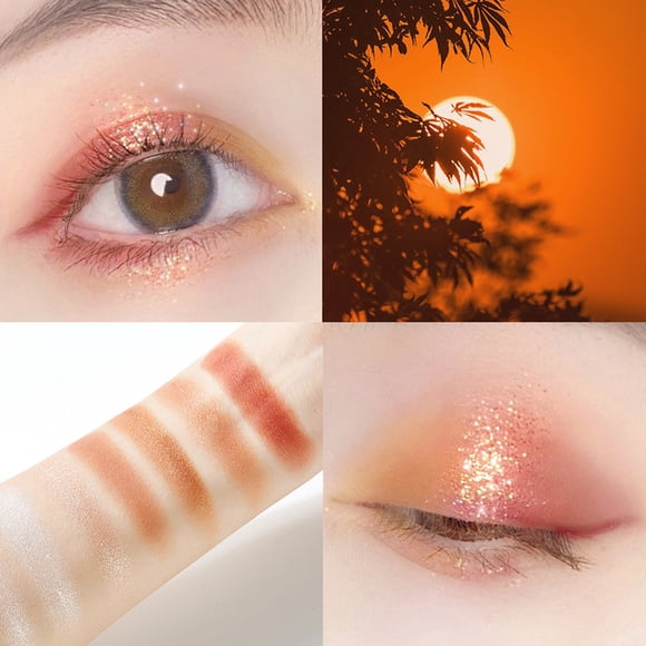 PVCS Eyeshadow Palette, Silky Powder, Not Easy To Take Off, Natural Color 16.6g