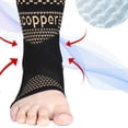 thumbnail image 4 of Copper Ankle Compression Sleeves (2-Pack) – Strap Support for Pickleball, Tennis & Achilles Tendonitis XL, 4 of 6