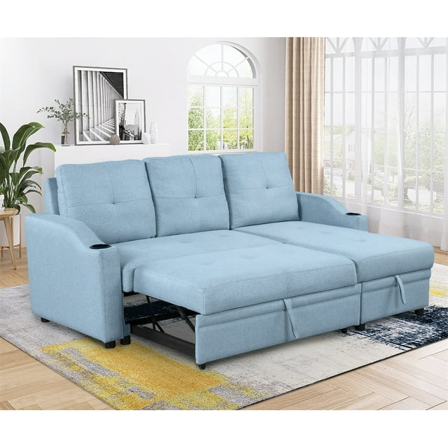 Pull Out Sofa Bed,Upholstered Convertible Sofa Couch,Pull Out Bed