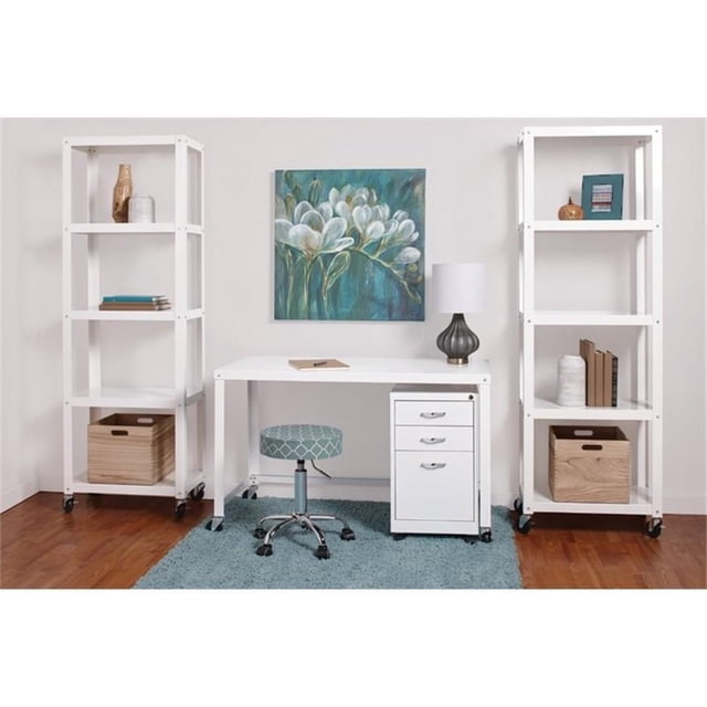 Hirsh Industries Ensemble de Bureau 2 Pcs en Blanc