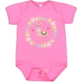 thumbnail image 3 of Inktastic Llama Rose Flower Wreath Girls Baby Bodysuit, 3 of 5