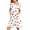 White-D, variant on Striped Print Housecoat for Women Lounge Zipper Robes Short-Sleeve Loungewear Bathrobes Comfort Nightgown Sleepwear