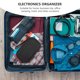 thumbnail image 3 of Luxshiny Estuche Organizador Para Cables Y Electrónicos Negro Con Cremallera Ideal Para Viajes Y Exteriores, 3 of 6