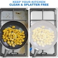 thumbnail image 4 of 4 Pack Stainless Steel Splatter Screen for Cooking, 8/10/11/13 Inch Frying Pan Mesh Pot Lid Cover, Grease Splash-Proof Scald Oil Proof Frying Pan Cover, Non-Stick Guard Kitchen Tool, 4 of 5