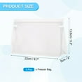 thumbnail image 2 of Uxcell 8.7"x2"x5.3" Reusable Freezer Bag, 3 Pcs Leakproof Zip Food Storage Stand Up Bags Fridge Snack Vegetable Fruit Ice Container for Long-Lasting Freshness, Transparent, 2 of 7