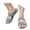 Silver, variant on IUJOSY Women's Flat Sandals Two Strap Glitter Slide Sandals Open Toe Sequin Summer Dress Shoes