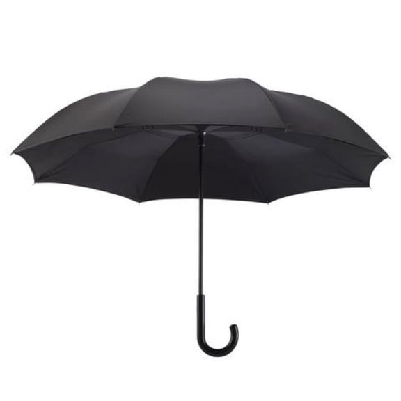 Galleria Black Stick Umbrella Reverse Close