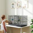 thumbnail image 2 of PawHut 18" H Bird Cage, Parakeet Cages for Budgie, Lovebird, Canary, 2 of 10
