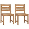 thumbnail image 1 of vidaXL Chaises de Jardin 2 Pcs Bois de Teck Massif, 1 of 5
