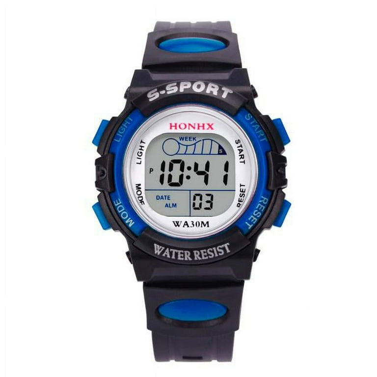 Clearance Digital Watch for Kids Kids Watches Boys Watches Life Waterproof Alarm Date Watch Sports Watch Birthday School Opens Gifts for Kids