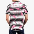 thumbnail image 5 of Rocae Flamingos for Men's Short Sleeve Polo Shirt, Quick Drying Performance Moisture Wicking Sports Men's Golf Shirt Large, 5 of 9