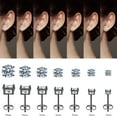 thumbnail image 2 of IEFSHINY Stud Earrings Set for Women S925 Sterling Silver Post Round Cubic Zirconia Stud Earrings for Women Men 3/4/5/6/7 Pairs Earrings Set, 2 of 7