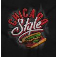 thumbnail image 2 of Chicago Style Hot Dog Retro Chi Town Plus Size Crewneck Graphic Tee Shirt Brisco Brands 2X, 2 of 5