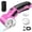 Pink, variant on DaPlug Cordless Electric Scissors, 4V Rechargeable Cardboard Box Cutter with Safety Lock & LED Light, Power Rotary Cutter for Fabric Carpet Leather