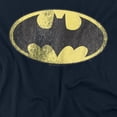 thumbnail image 2 of DC Retro Bat Logo Distressed Women's T Shirt, Navy, X-Large, 2 of 6