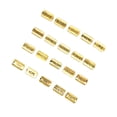 thumbnail image 1 of Guardurnaity 20 Piezas Aleación Carta Encanto Motivacional Encantos Rectángulo Colgante Colgante Collar Llaveros Pulseras Oro Type3 NO3, 1 of 6