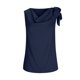 thumbnail image 4 of Tops Casuales sin Mangas para las Mujeres Elegante Satén Encaje Blusa, Tanque de Verano de Color Sólido para el Uso Diario, 4 of 7