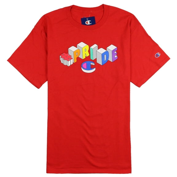 Champion Men's Pride Graphic T-Shirt Small Scarlet Red
