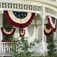 thumbnail image 2 of Bunting Embroidery American Independence Day Half-round Flag, 2 of 6